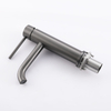 Grifo monomando para lavabo de baño gris pistola de acero inoxidable 304 de alta calidad certificado CUPC