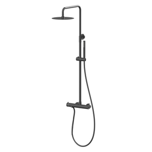 Juego de grifo de ducha negro para baño moderno de acero inoxidable 304