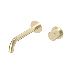 NUEVOS grifos de lavabo de montaje en pared para baño de Oro pulido de acero inoxidable 304