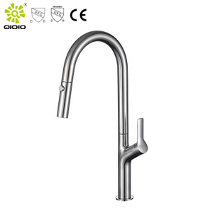 CUPC, noticias de alta calidad, fábrica profesional, fundición de acero inoxidable 304, grifo de fregadero de cocina abatible de un solo orificio cepillado