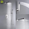 cUPC 304 juego de ducha de baño oculto oculto de pared de acero inoxidable