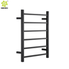 Accesorios de baño de fábrica 304 toallero calefactado montado en la pared cuadrado de acero inoxidable