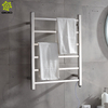 Accesorios de baño de fábrica 304 toallero calefactado montado en la pared cuadrado de acero inoxidable