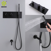Baño de acero inoxidable 304 Mezclador de agua fría y caliente en la pared Ducha Grifo de baño y ducha