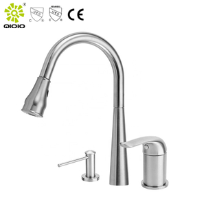 Acero inoxidable 304 con dos orificios, manija separada, grifo para fregadero de cocina