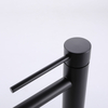 Grifos de cintura alta para lavabo de baño negro mate de acero inoxidable 304 de alta calidad con certificación CUPC
