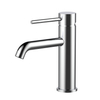 Grifo monomando para lavabo de baño cromado de acero inoxidable 304 de alta calidad con certificación CUPC