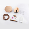 Juego de ducha termostática oculta en oro rosa para baño moderno de acero inoxidable 304