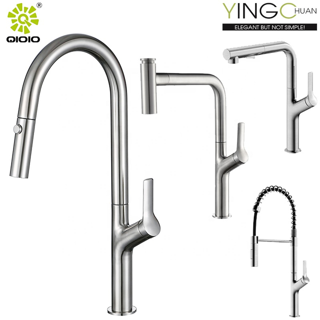 El solo agujero cepillado de la fundición del acero inoxidable 304 saca el grifo del fregadero de la cocina