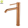 CUPC de alta calidad Yingchuan 304 de acero inoxidable cepillado negro oro rosa sin plomo grifos de lavabo de una sola manija