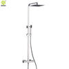 Conjunto de ducha de lluvia para baño de acero inoxidable 304, columna mezcladora, sistema de ducha termostático