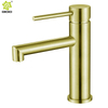 CUPC Kaiping 304 Grifo de lavabo de baño caliente y frío cepillado de acero inoxidable