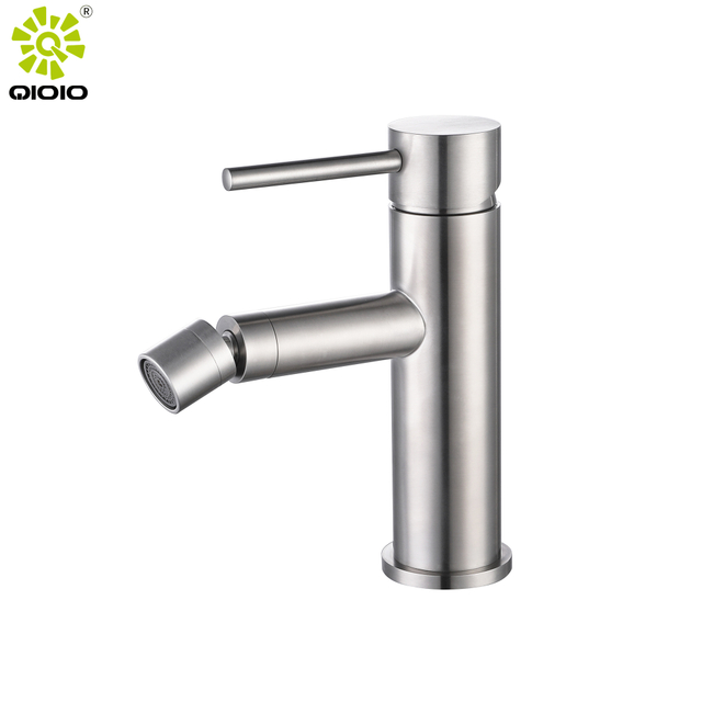 Mezclador de lavabo bidet cepillado de acero inoxidable 304 grifos monomando para grifo de lavabo de baño
