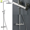 Modernas duchas de lluvia independientes montadas en la pared de dos vías mezclador frío-caliente grifo de baño conjunto de ducha de lluvia