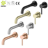 CUPC de alta calidad europea Venta caliente de oro rosa lavabos de baño grifo de pared de lujo grifos mezcladores de lavabo