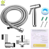Venta caliente portátil Jet soporte de ducha de agua dulce juego de cepillado 304 acero inoxidable mano Shattaf inodoro bidé spray