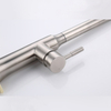 Grifo mezclador de cocina extraíble de níquel cepillado de acero inoxidable 304 moderno