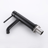 Grifo monomando para lavabo de baño negro mate de acero inoxidable 304 de alta calidad certificado CUPC