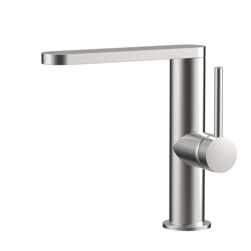 Grifo para fregadero cepillado de acero inoxidable