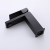 Grifo monomando para lavabo de baño, cuadrado, negro mate, de acero inoxidable 304, de alta calidad, certificado CUPC