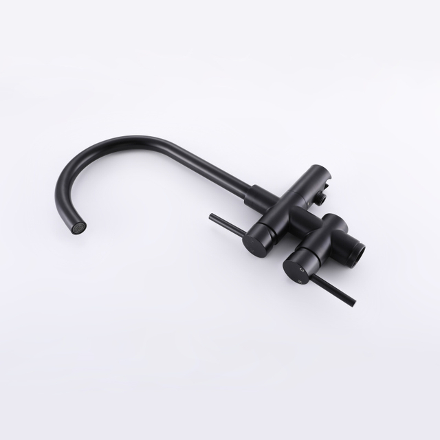 CUPC Alta calidad 304 Acero inoxidable Mezclado en frío y caliente Multifuncional Mate Negro Piso de baño Ducha Grifo de bañera independiente