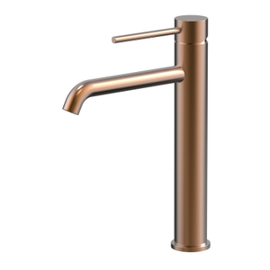 Grifos de cintura alta para lavabo de baño de oro rosa de acero inoxidable 304 de alta calidad con certificación CUPC