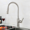 Grifo de cocina con pulverizador extraíble de níquel cepillado de acero inoxidable 304 de gama alta