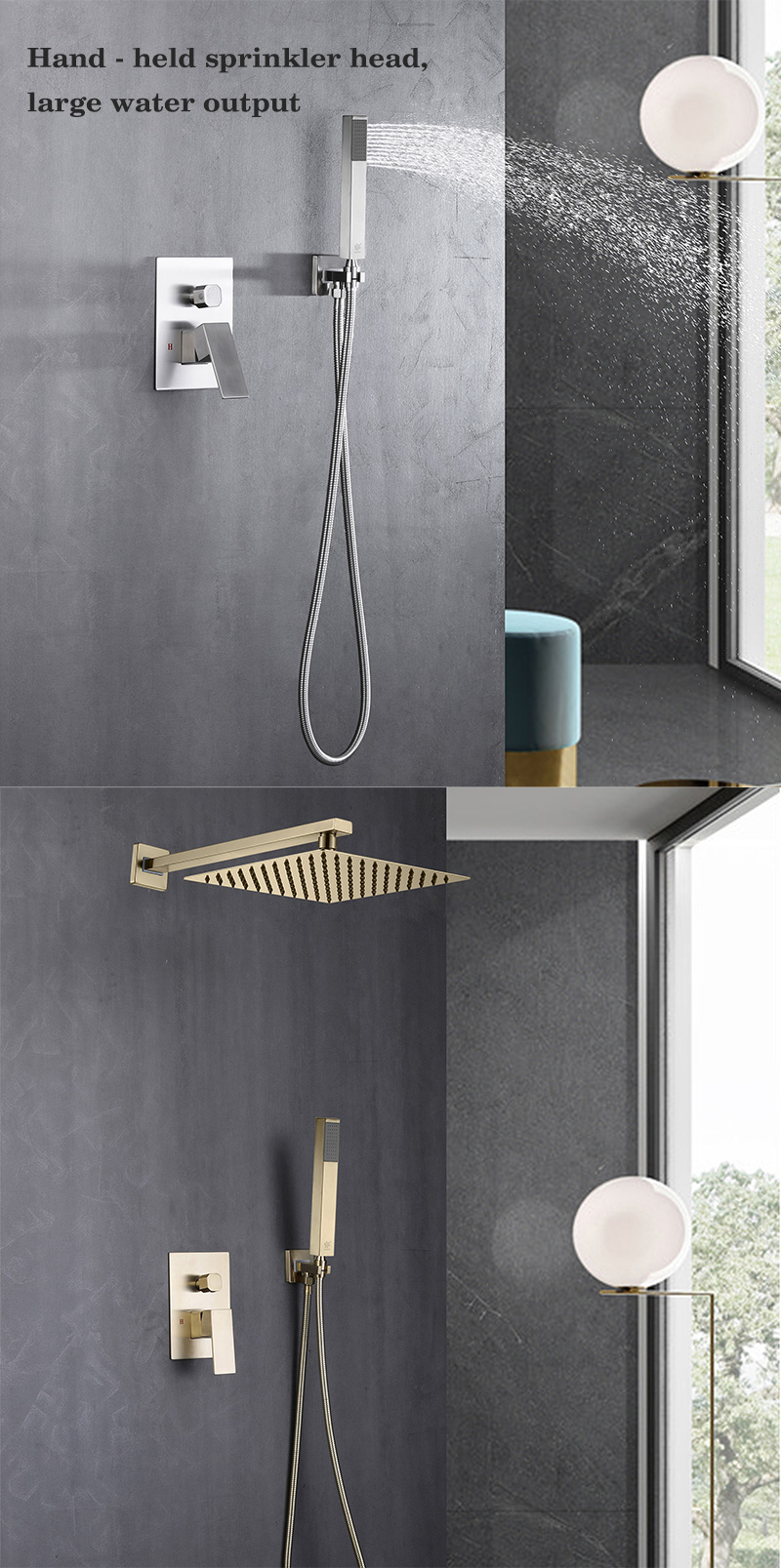 Juego de ducha oculto 