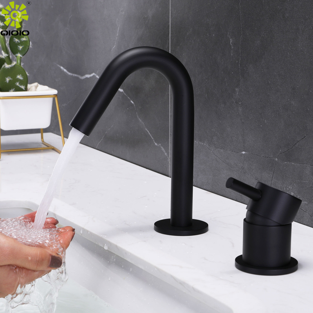 Grifo de lavabo de baño frío y caliente de acero inoxidable 304