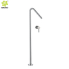 Bañera de pie de acero inoxidable 304 caliente y frío baño mixto montaje en pared oculto grifo de piso