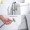 Bidé de mano para mujer de presión montado en la pared 304 Spray de bidé de inodoro Shattaf de acero inoxidable