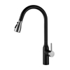 Grifo de cocina de acero inoxidable Ycfaucet 304 con rociador desplegable