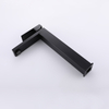 Grifo de cintura alta para lavabo de baño negro de acero inoxidable 304 cuadrado de alta calidad certificado CUPC