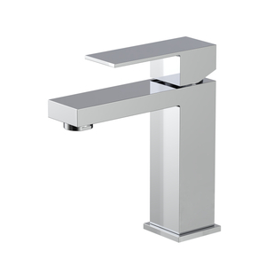 CUPC certificó el grifo monomando del lavabo del cuarto de baño del cuadrado del cromo del acero inoxidable 304 de alta calidad