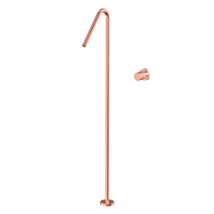 NUEVO grifo de lavabo monomando tipo piso de baño de oro rosa de cobre de acero inoxidable 304