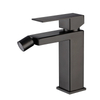 Grifo para bidé de baño con una sola manija, cuadrado, negro, pistola Ycfaucet de acero inoxidable 304