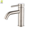 Grifo pesado del lavabo del mezclador caliente y frío cepillado del acero inoxidable 304
