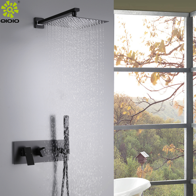 Baño de acero inoxidable 304 Mezclador de agua fría y caliente en la pared Ducha Grifo de baño y ducha