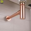 Lavabo Sifón Pared Desagüe de tubería de desagüe oculto Baño Lavabo decorativo Fregadero Botella de acero inoxidable Trampa Sifón