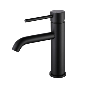 Grifo monomando para lavabo de baño negro mate de acero inoxidable 304 de alta calidad certificado CUPC