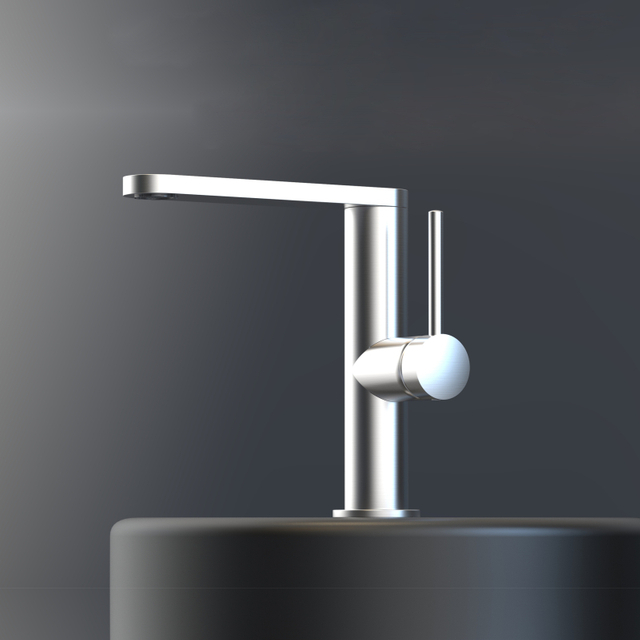 Cuarto de baño moderno del negro del arma del acero inoxidable 304 grifos giratorios del lavabo de 360 ​​grados