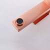 Grifo de cintura alta para lavabo de baño, cobre, oro rosa, cuadrado, acero inoxidable 304, certificado CUPC