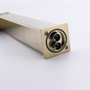 Grifo de cintura alta para lavabo de baño de oro cepillado de acero inoxidable 304 cuadrado de alta calidad certificado CUPC