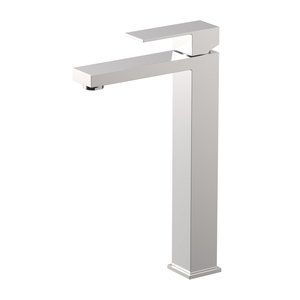 Grifo de cintura alta para lavabo de baño de níquel cepillado de acero inoxidable 304 cuadrado de alta calidad certificado CUPC