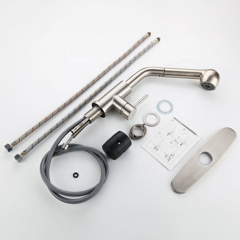 grifo de cocina de acero inoxidable