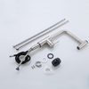 Grifo de cocina abatible de níquel cepillado ycfaucet de acero inoxidable 304 de gama alta