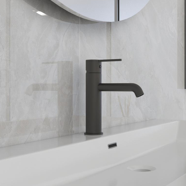 Grifo contemporáneo para lavabo de baño de níquel cepillado de acero inoxidable 304