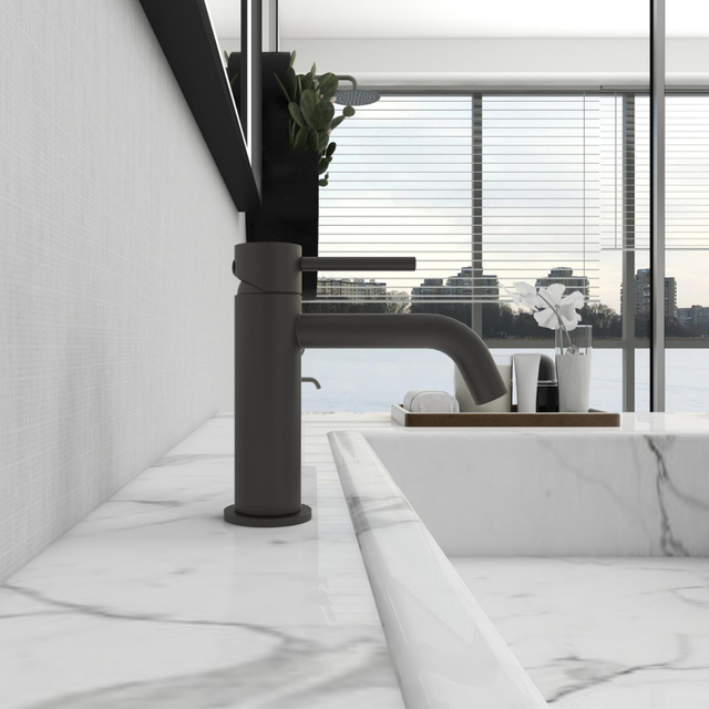 Grifo monomando para lavabo de baño de acero inoxidable 316