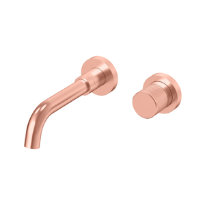 NUEVOS grifos de lavabo de baño de montaje en pared de oro rosa de cobre de acero inoxidable 304