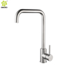 Acero inoxidable 304 níquel cepillado montado en cubierta monomando mezclador caliente y frío grifo del fregadero de la cocina